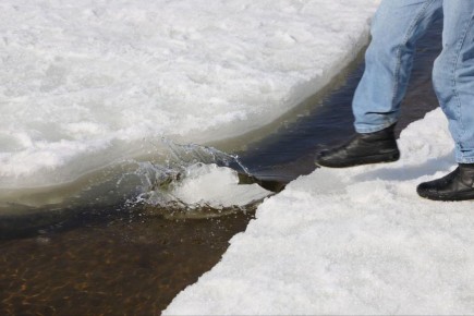 Ледоход начался на Волге в Самаре