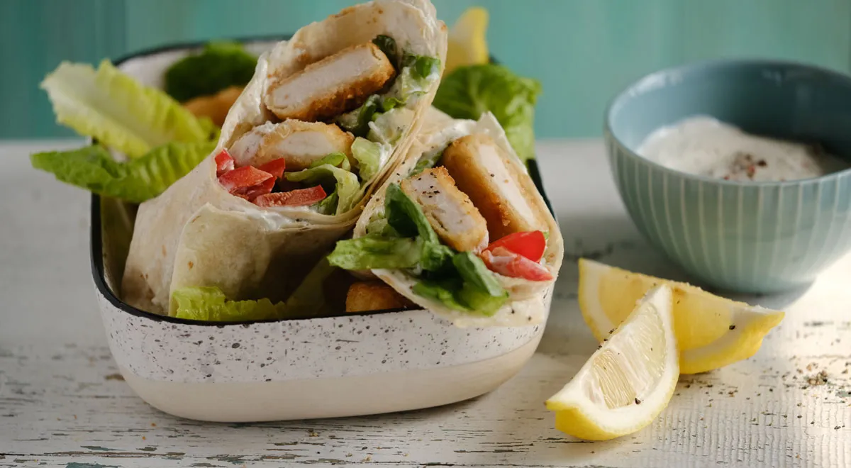 Ролл с наггетсами в лаваше: просто, быстро и вкусно