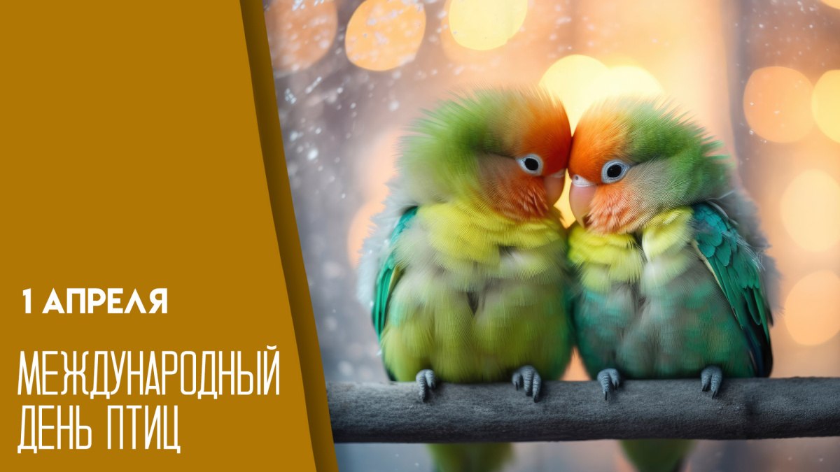 1 апреля — Международный день птиц