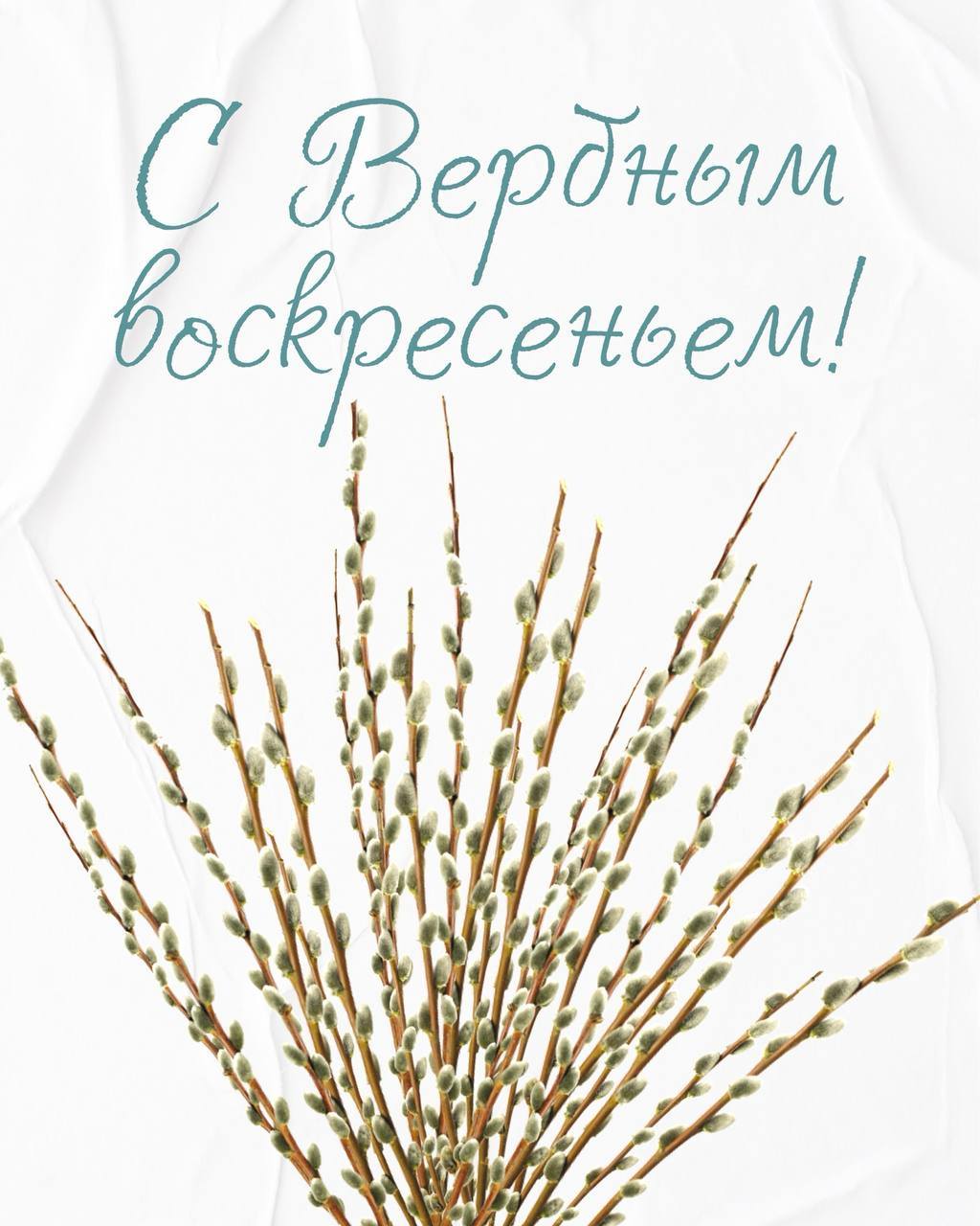 Вячеслав Федорищев: С Вербным воскресеньем!. Дорогие друзья! Поздравляю с этим светлым весенним праздником