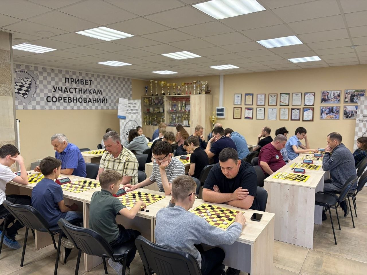 Определились победители чемпионата Самарской области по русским шашкам