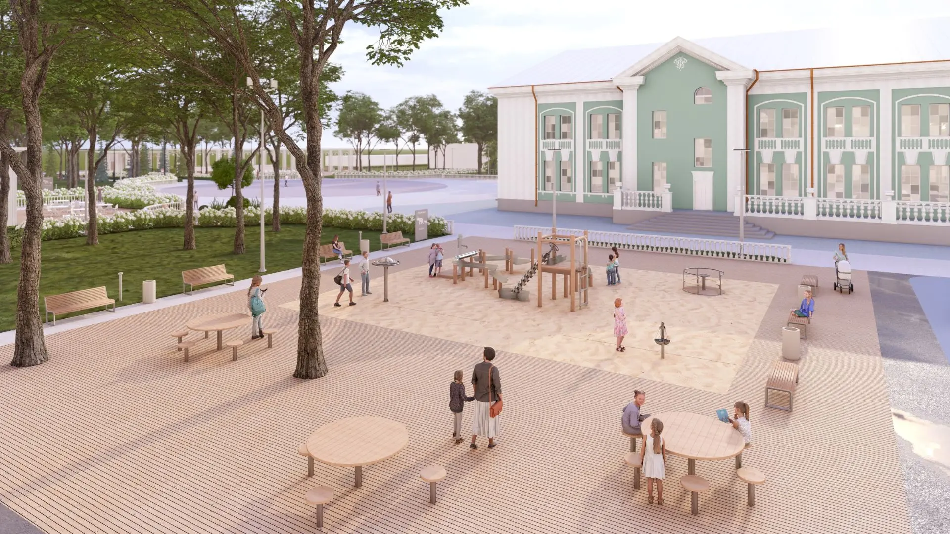 В Чапаевске приступили к благоустройству сквера у Дворца культуры имени Горького В Чапаевске приступили к благоустройству сквера у Дворца культуры имени Горького