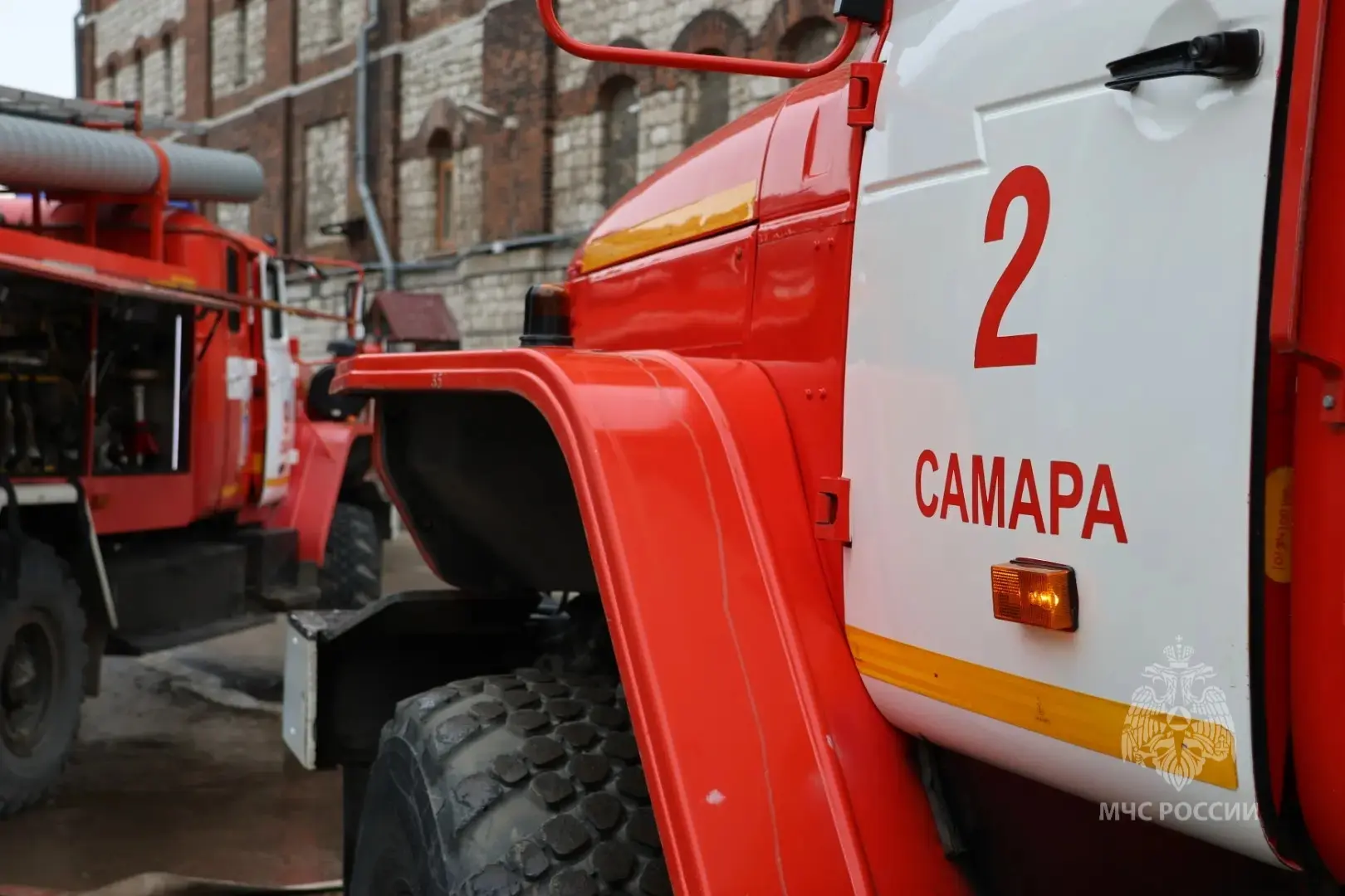 Информация о пожаре в Железнодорожном районе Самары