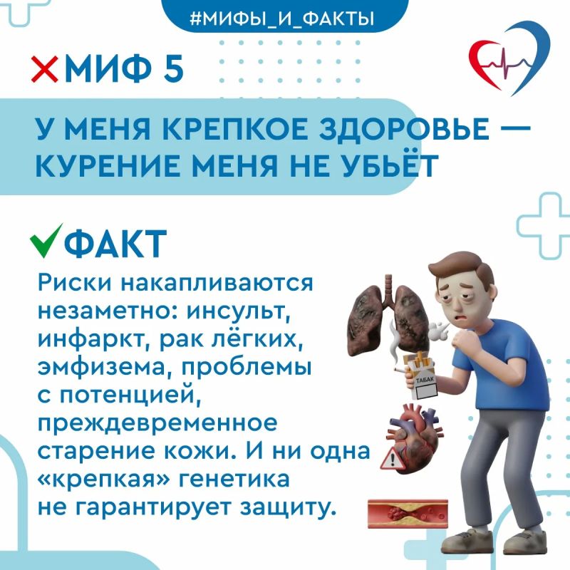 5 мифов о курении, в которые верят даже курильщики со стажем 5 мифов о курении, в которые верят даже курильщики со стажем