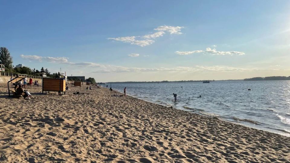 В Самарской области вода в Волге прогрелась до 16 градусов