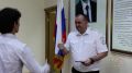 Ирина Волк: Мои коллеги из Управления по вопросам миграции ГУ МВД России по Нижегородской области вручили разрешение на временное проживание в Российской Федерации артисту балета гражданину Японии Дзеутаро Каназаси