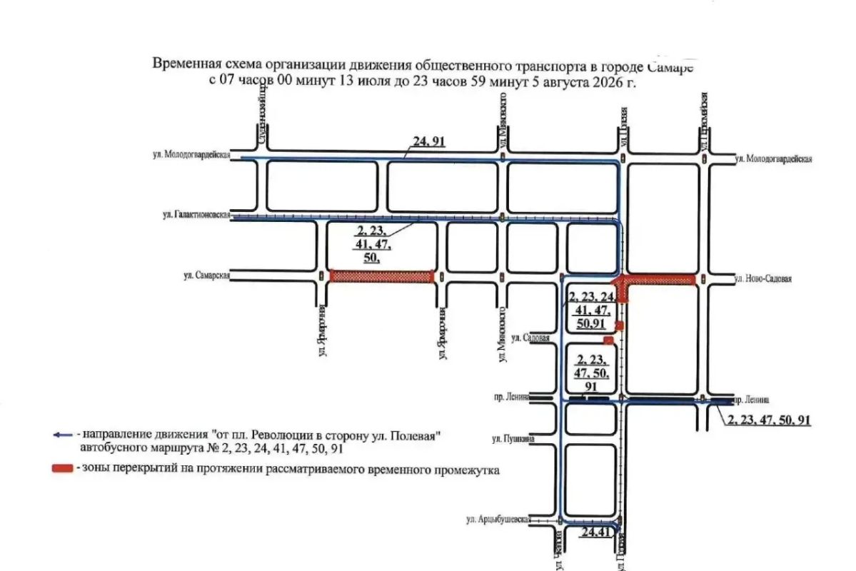 Движение транспортных средств по участку улицы Полевой временно ограничат в Самаре Движение транспортных средств по участку улицы Полевой временно ограничат в Самаре
