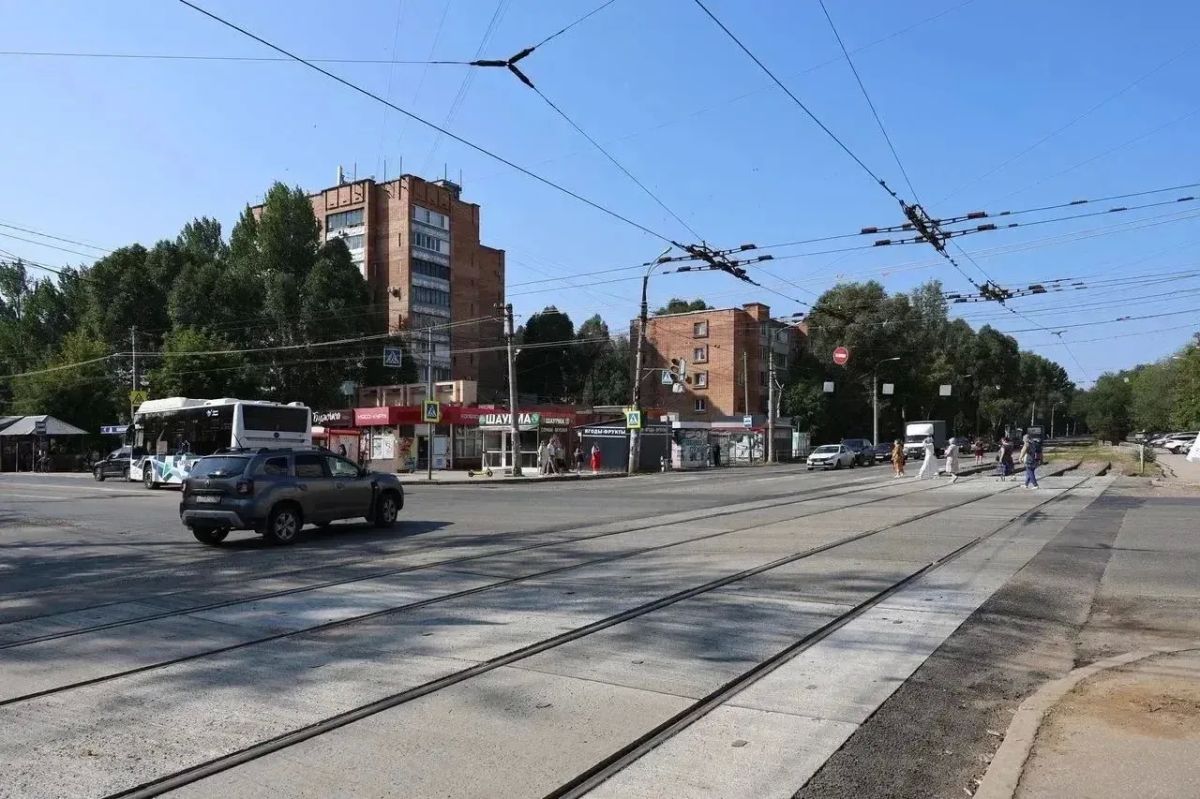 Более 1 километра трамвайных путей на перекрёстках отремонтировано в Самаре Более 1 километра трамвайных путей на перекрёстках отремонтировано в Самаре
