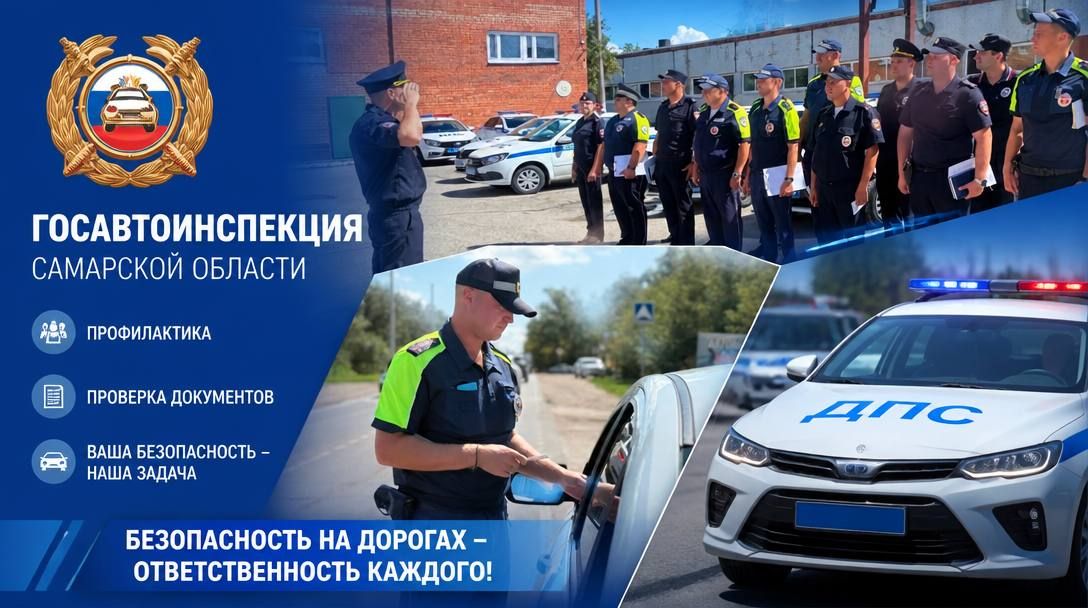 На территории Самарской области проходят профилактические рейдовые мероприятия по обеспечению безопасности дорожного движения