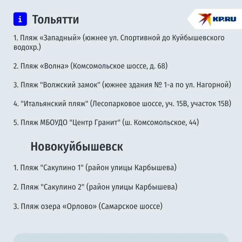 Семь пляжей Самарской области не соответствуют нормам Семь пляжей Самарской области не соответствуют нормам