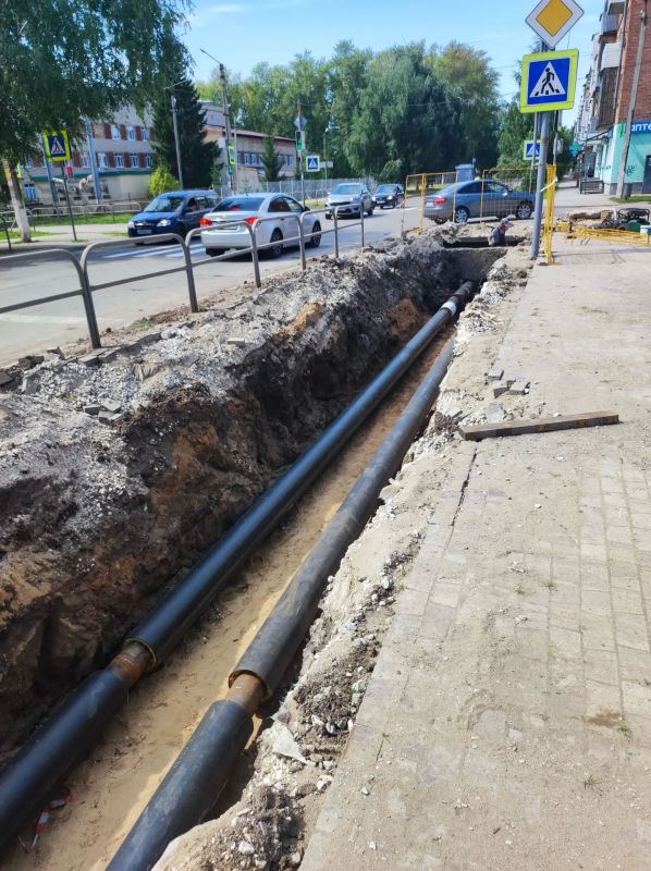 В Отрадном продолжается работа по замене сетей теплоснабжения