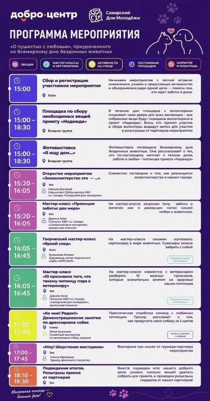 Акция «О пушистых с любовью» пройдет в Самаре ко Всемирному дню бездомных животных Акция «О пушистых с любовью» пройдет в Самаре ко Всемирному дню бездомных животных
