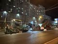 На Московском шоссе продолжается укладка верхнего слоя основного хода