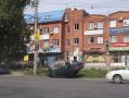 Внимание, ДТП!. На улице Дзержинского перевернулась «Лада Приора»