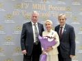 Председатель Самарского областного отделения Союза журналистов России, заместитель председателя Общественного совета ГУВД Самарской области Ирина Цветкова награждена нагрудным знаком "За содействие МВД"