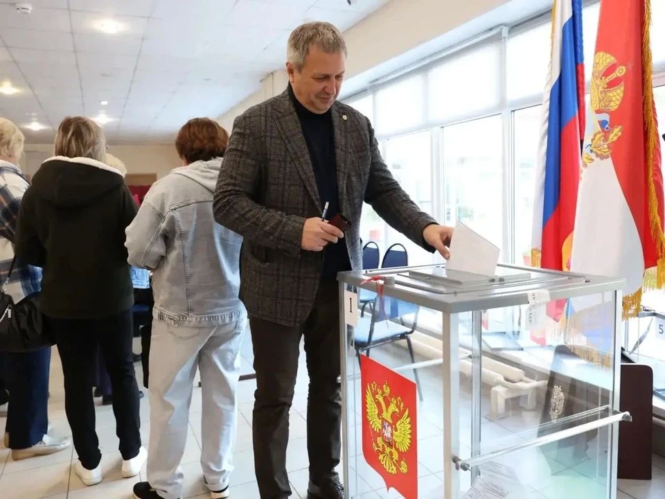 Глава Самары Иван Носков проголосовал на выборах утром 18 сентября