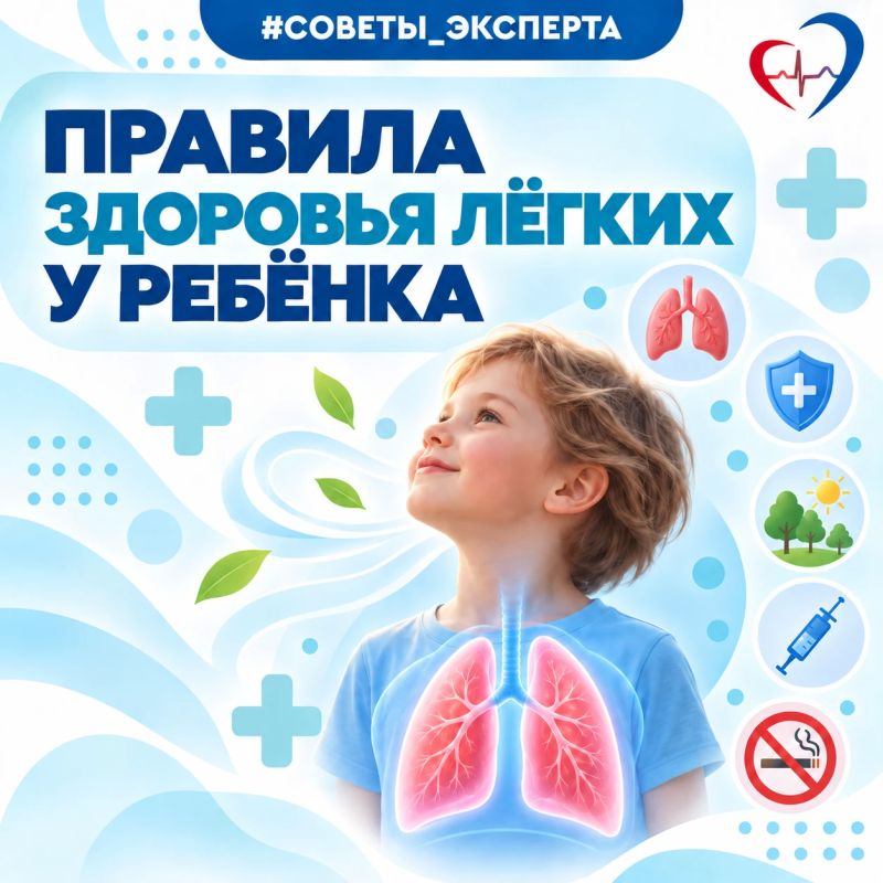 7 правил сохранения здоровья лёгких у детей