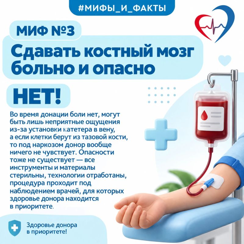 ТОП-10 мифов о донорстве костного мозга ТОП-10 мифов о донорстве костного мозга