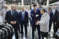 Губернатор Самарской области Вячеслав Федорищев и министр промышленности и торговли Российской Федерации Антон Алиханов осматривают производственные площадки АВТОВАЗа