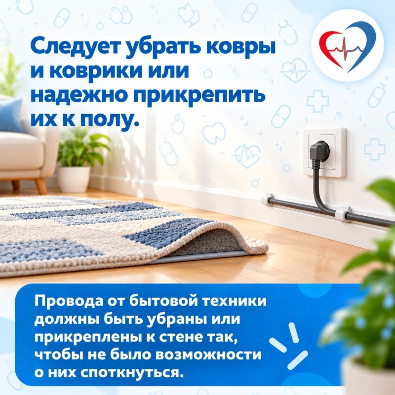 Профилактика падений у пожилых: как организовать безопасный быт Профилактика падений у пожилых: как организовать безопасный быт