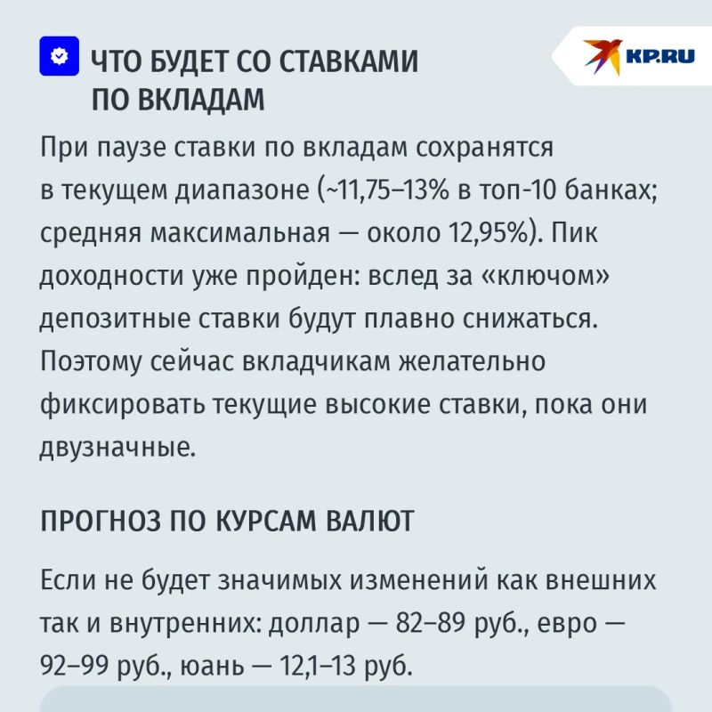 Открывайте вклады, не спешите с кредитами: как россиянам реагировать на сохранение ставки ЦБ в 14% Открывайте вклады, не спешите с кредитами: как россиянам реагировать на сохранение ставки ЦБ в 14%