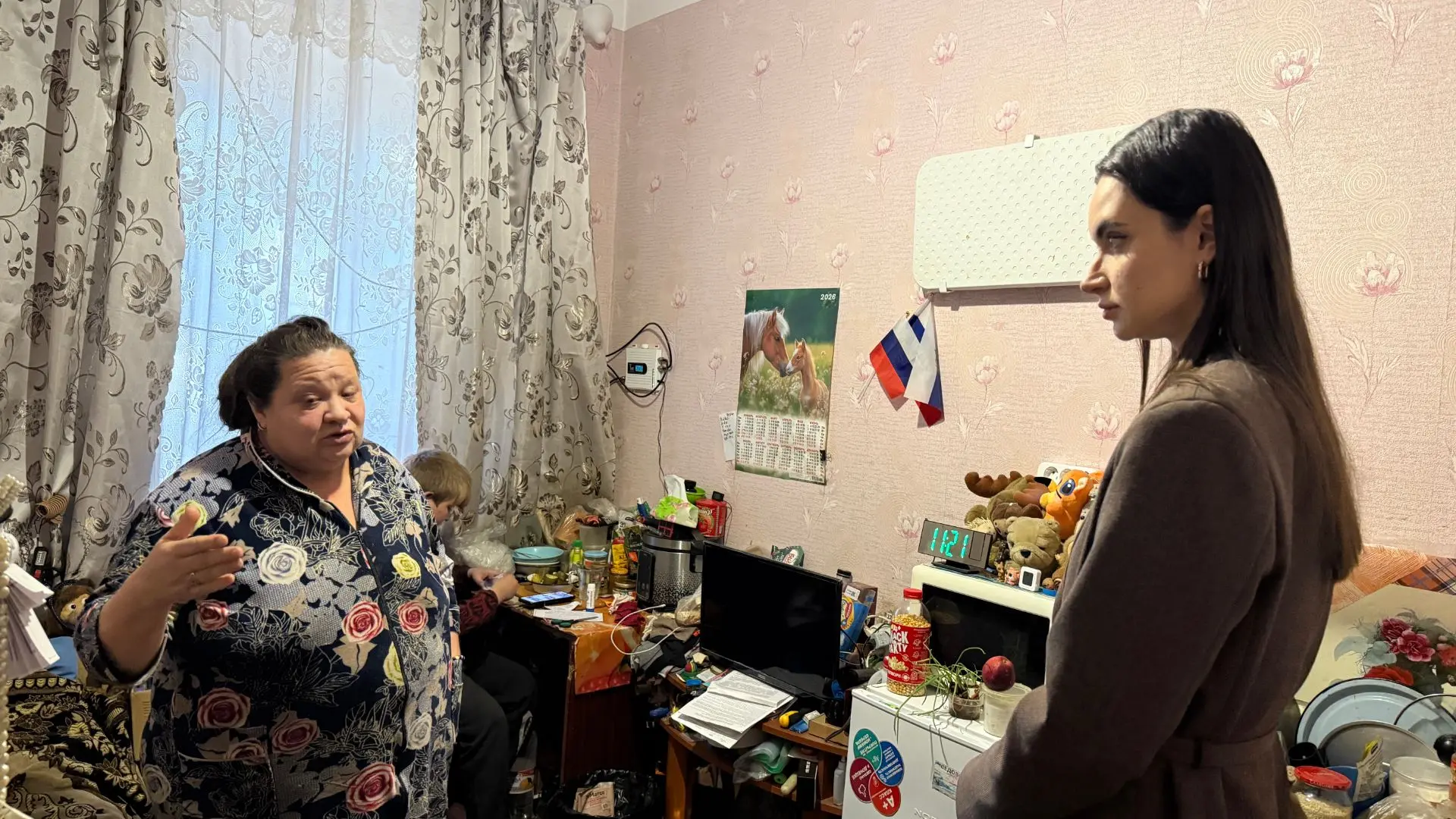 Таисия Чернявская навестила семью переселенцев в Торезе